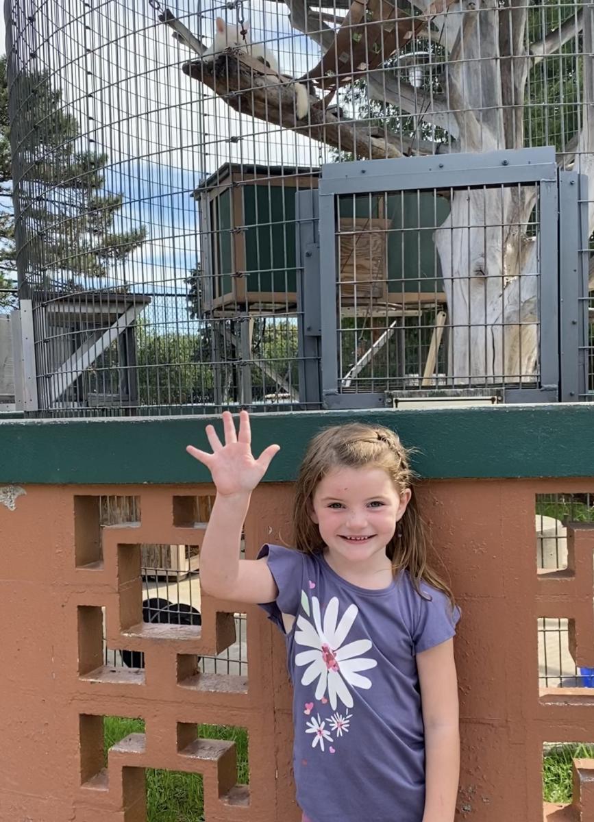 Kid at Menominee Park Zoo