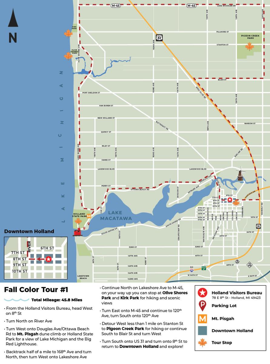 Fall Color Tour Map #1