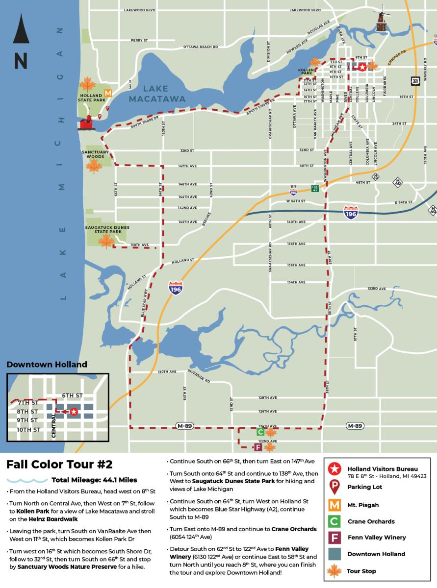 Fall Color Tour Map #2