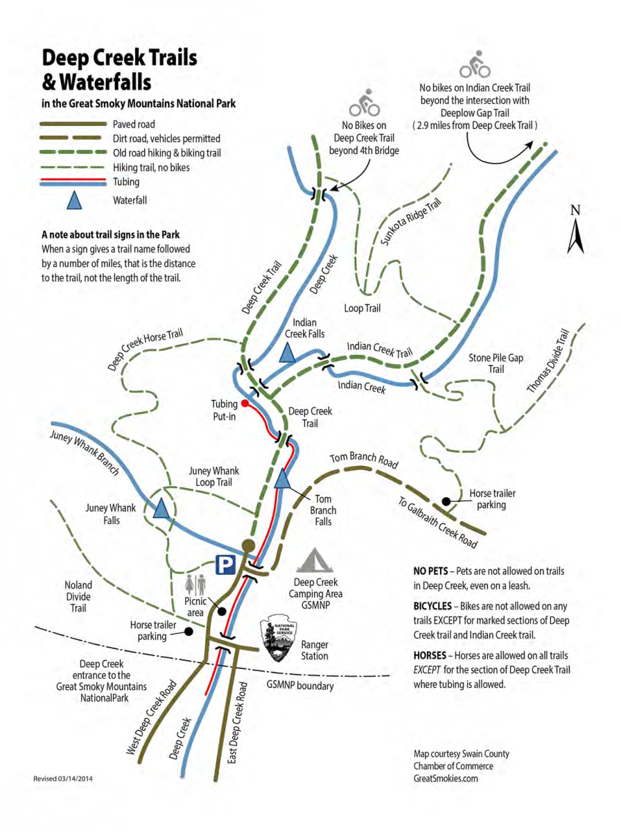 Deep Creek Trail Map