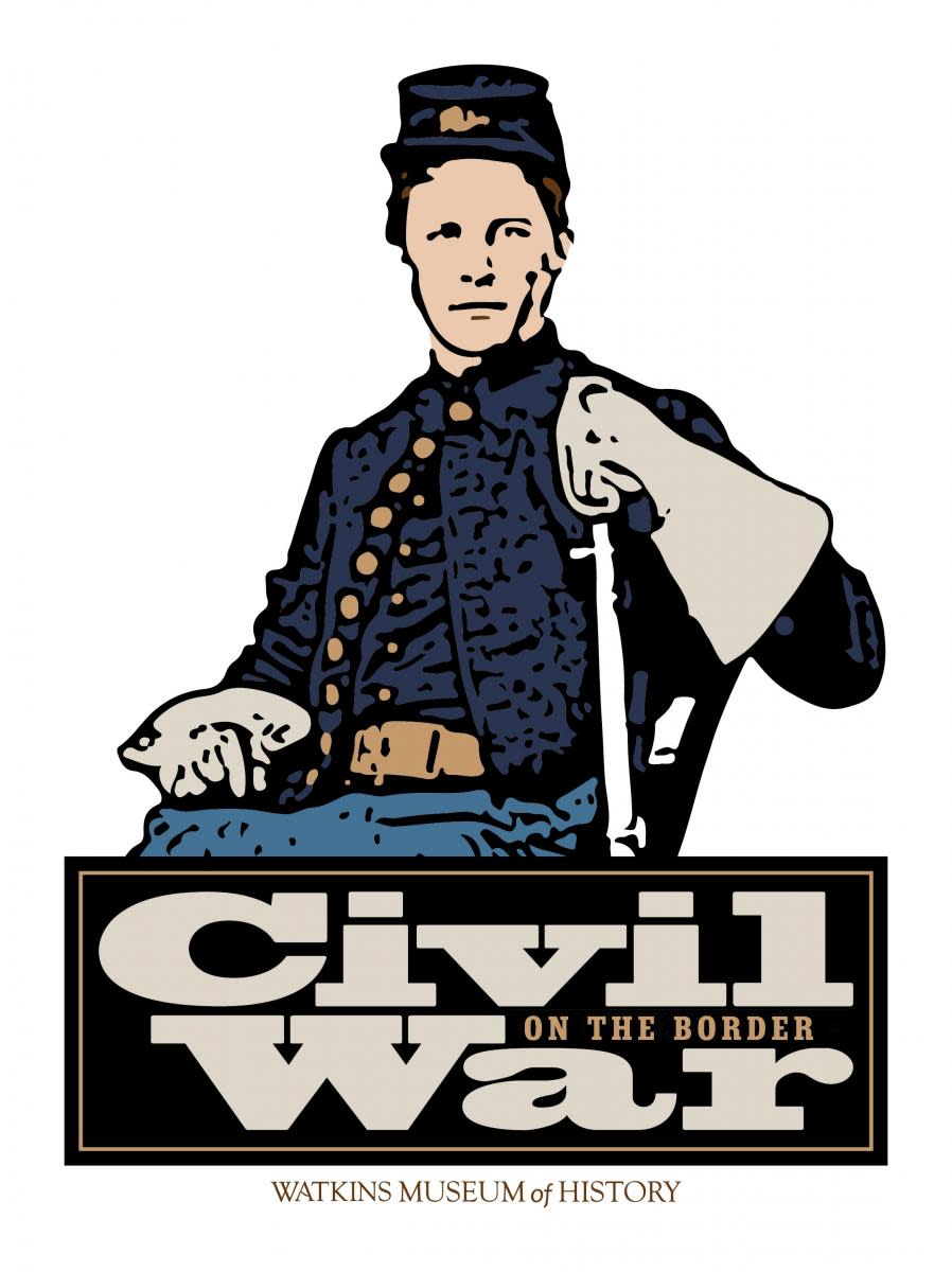 Civil War on the Border logo Watkins Museum of History
