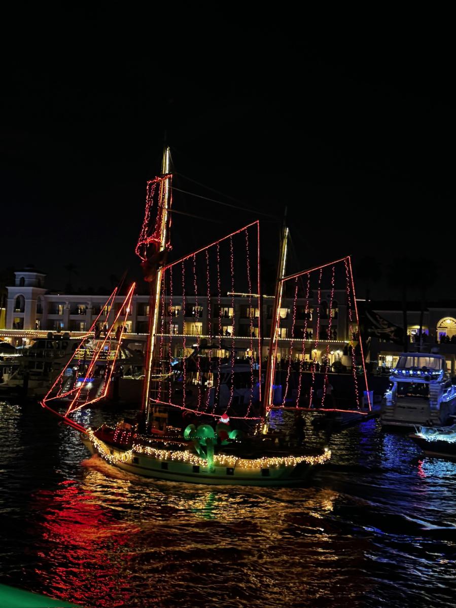 Boat Parade in Newport Beach Abbey