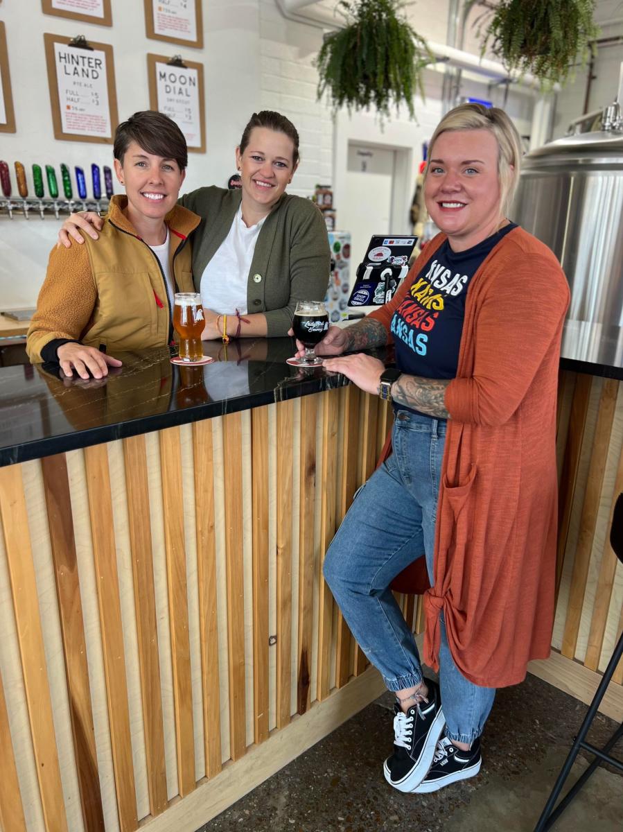 Colby and employees at Ladybird Brewing