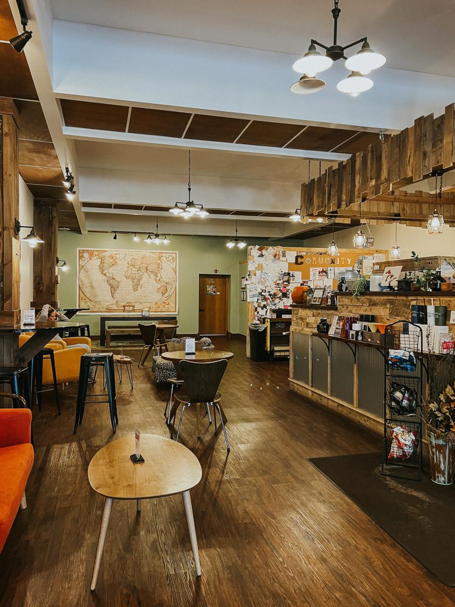 a hip local cafe