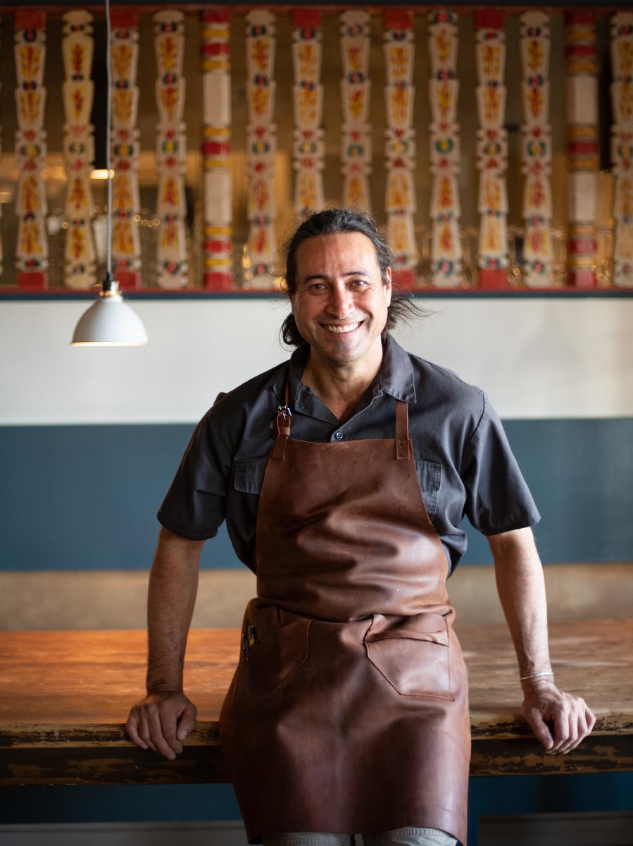Chef Jonathan Perno at Campo, in Los Ranchos de Albuquerque, New Mexico Magazine