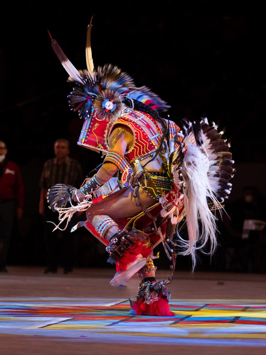 Levi Blackwolf (Warm Springs/Yakama) performing The Horse Tail Dance
