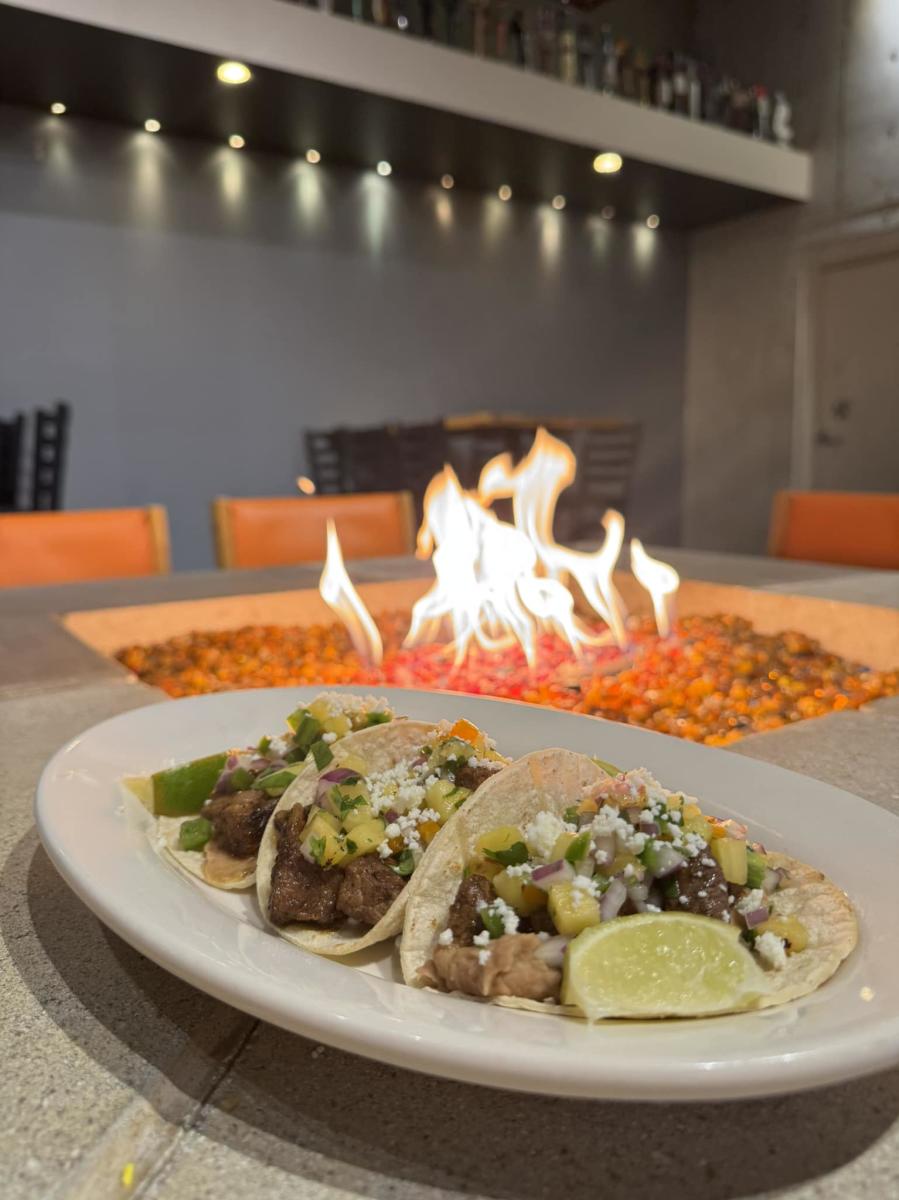 Indoor Fireplace at Beckets Restaurant in Oshkosh, WI