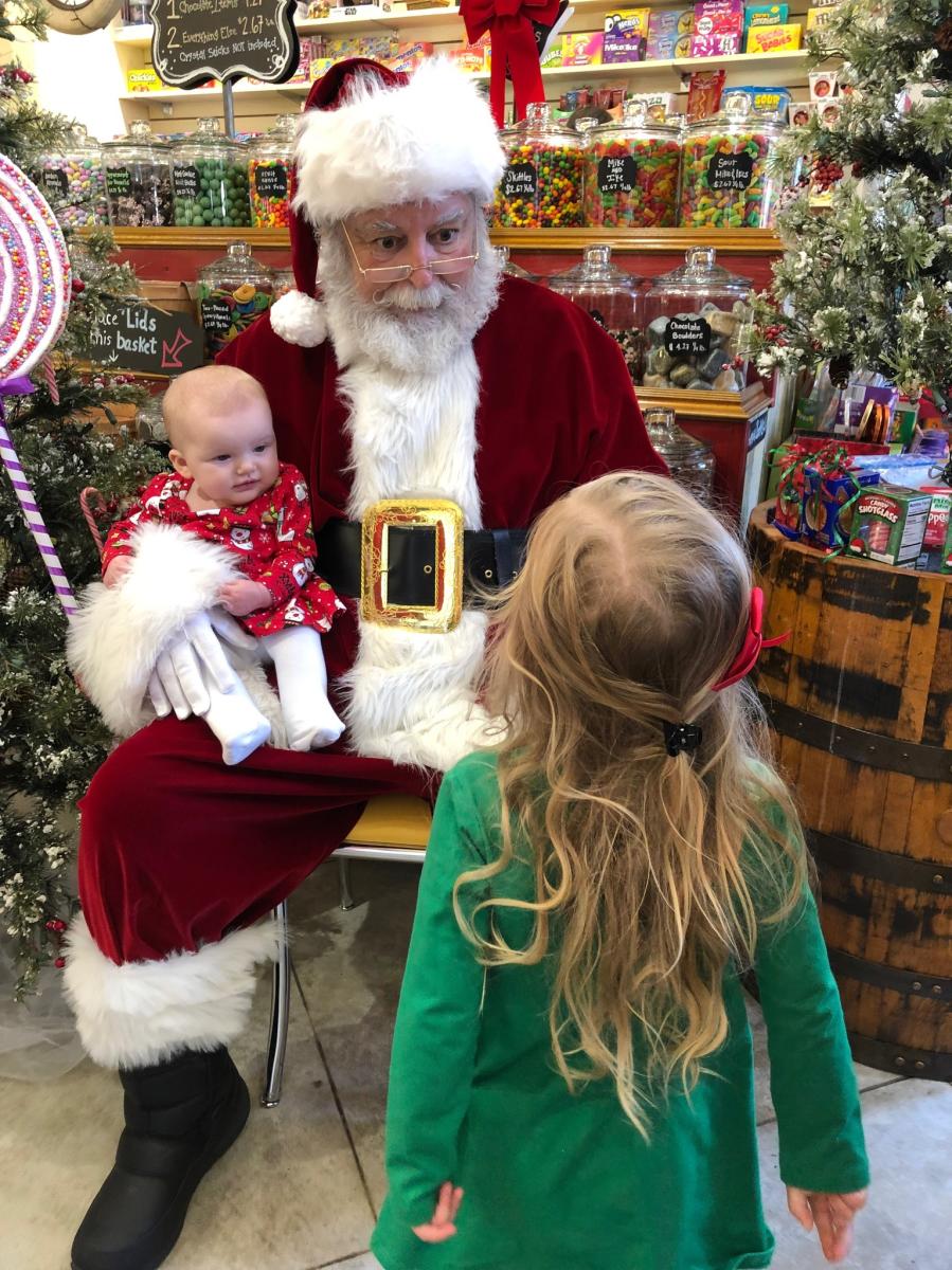 Get photos with Santa Claus at The Candy Bank in Mandeville