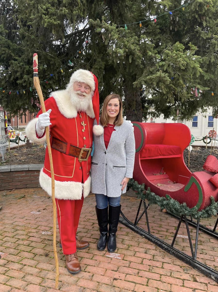 Santa and Mayor Carney