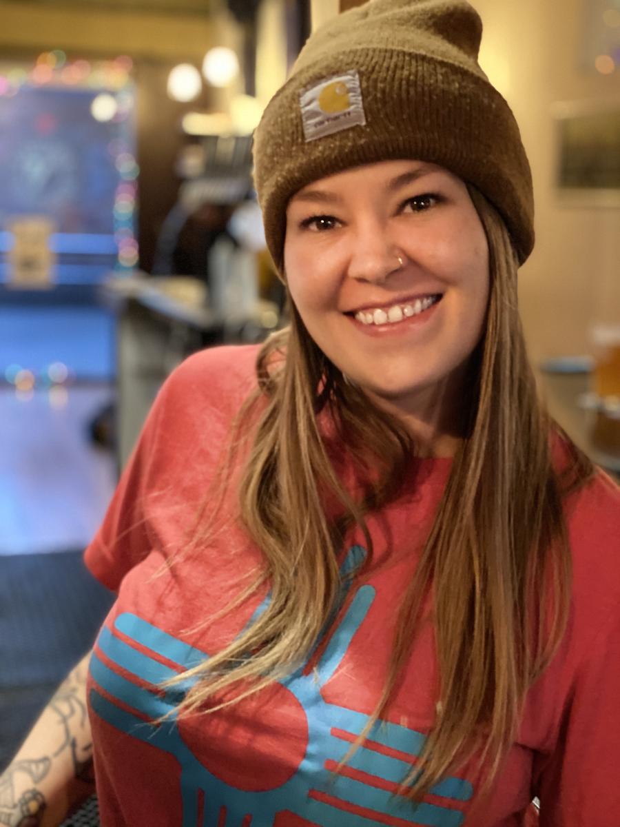 A photo of Amanda Turri from Sidetrack Brewing.