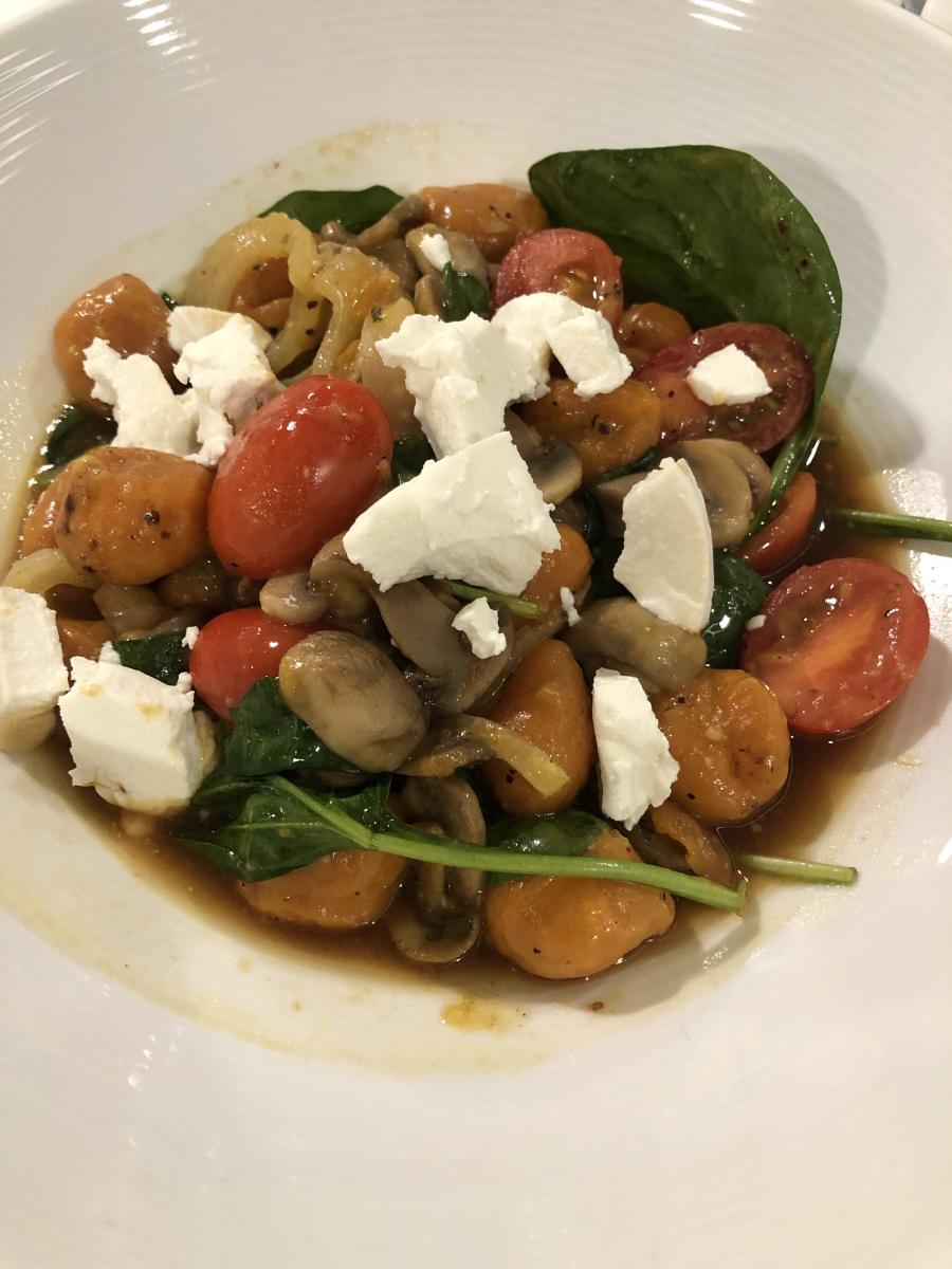 Sweet Potato and Pumpkin Gnocchi at Blue Corners Bistro