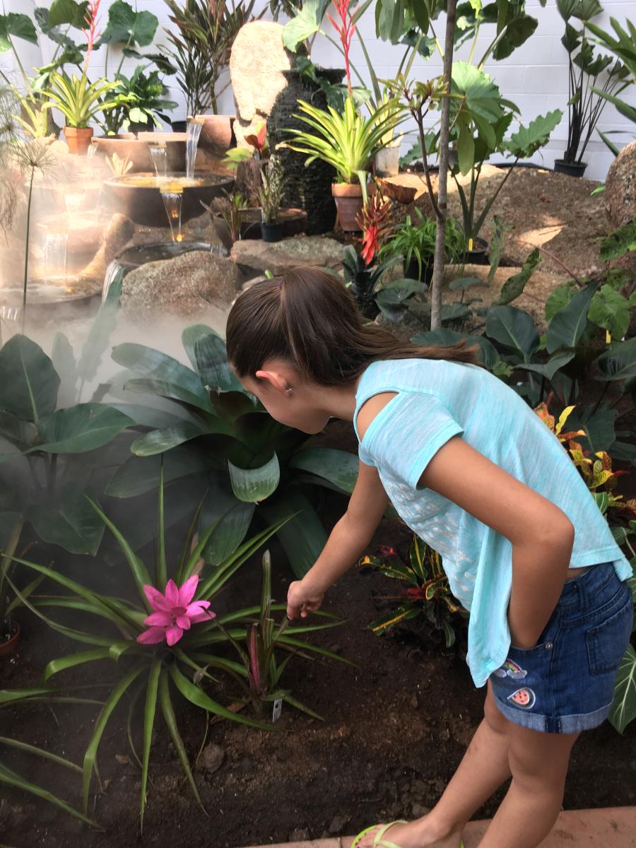 Botanic Interior with Girl