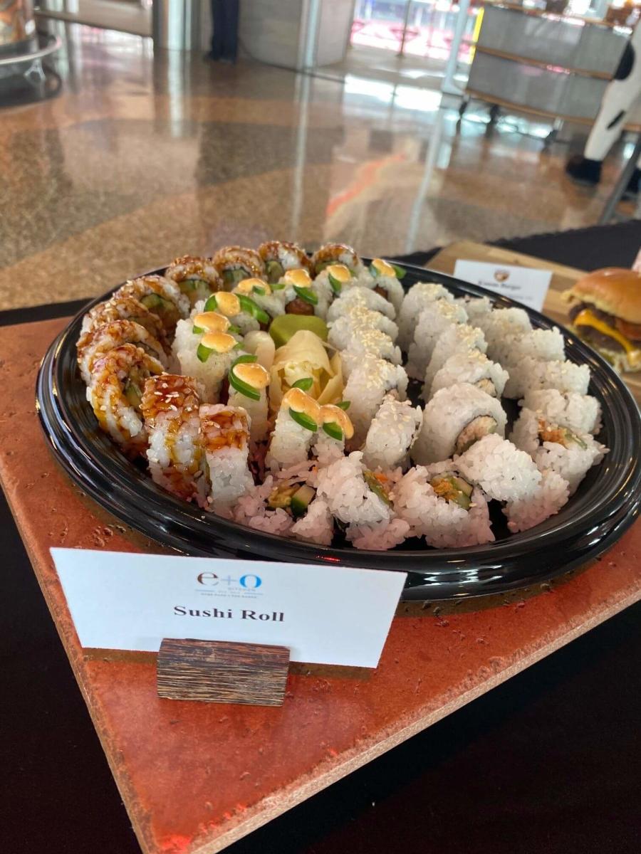 E+O sushi rolls at Great American Ball Park