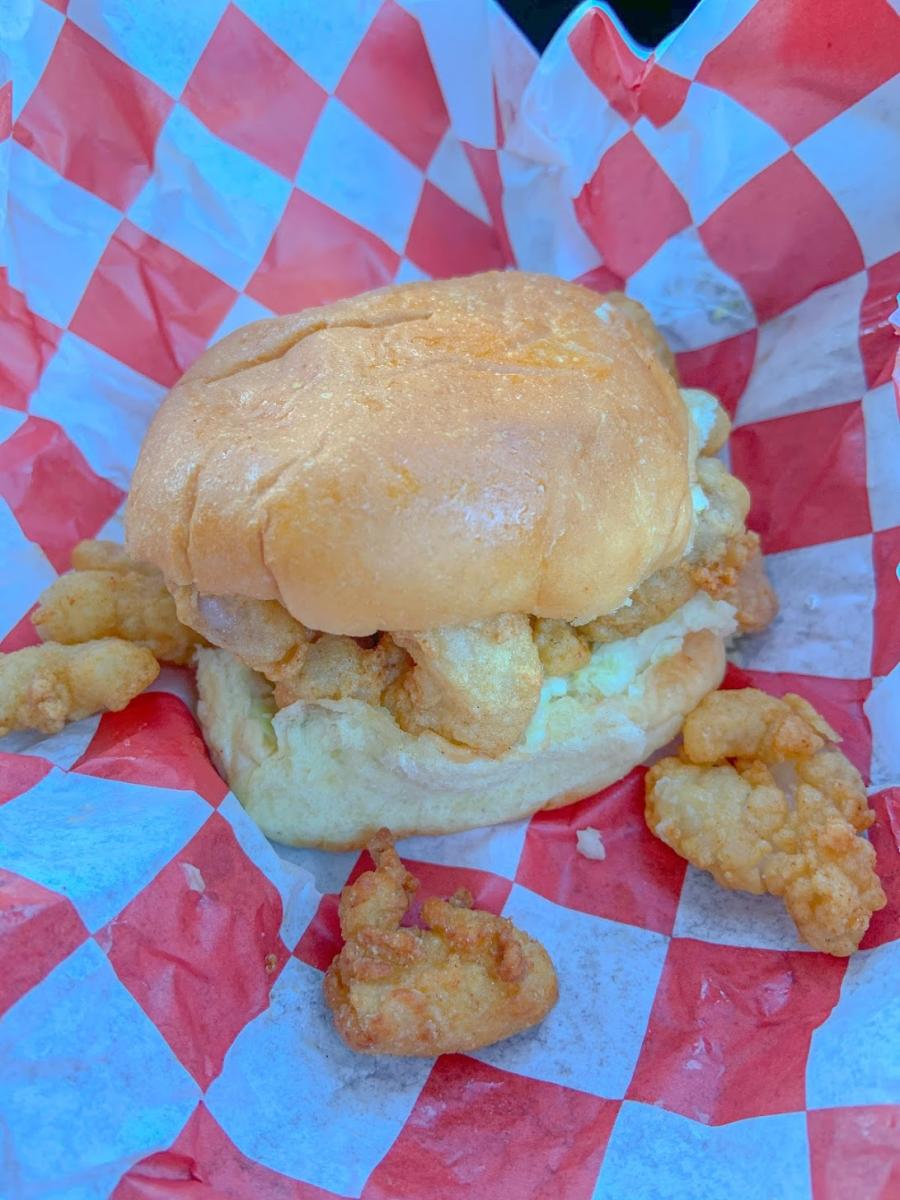 This fresh sandwich was served by Captain's Kitchen, a favorite area food truck.