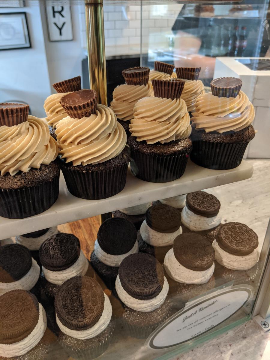 Beautiful cupcakes at Cake & Corolla in Easton, Pa.