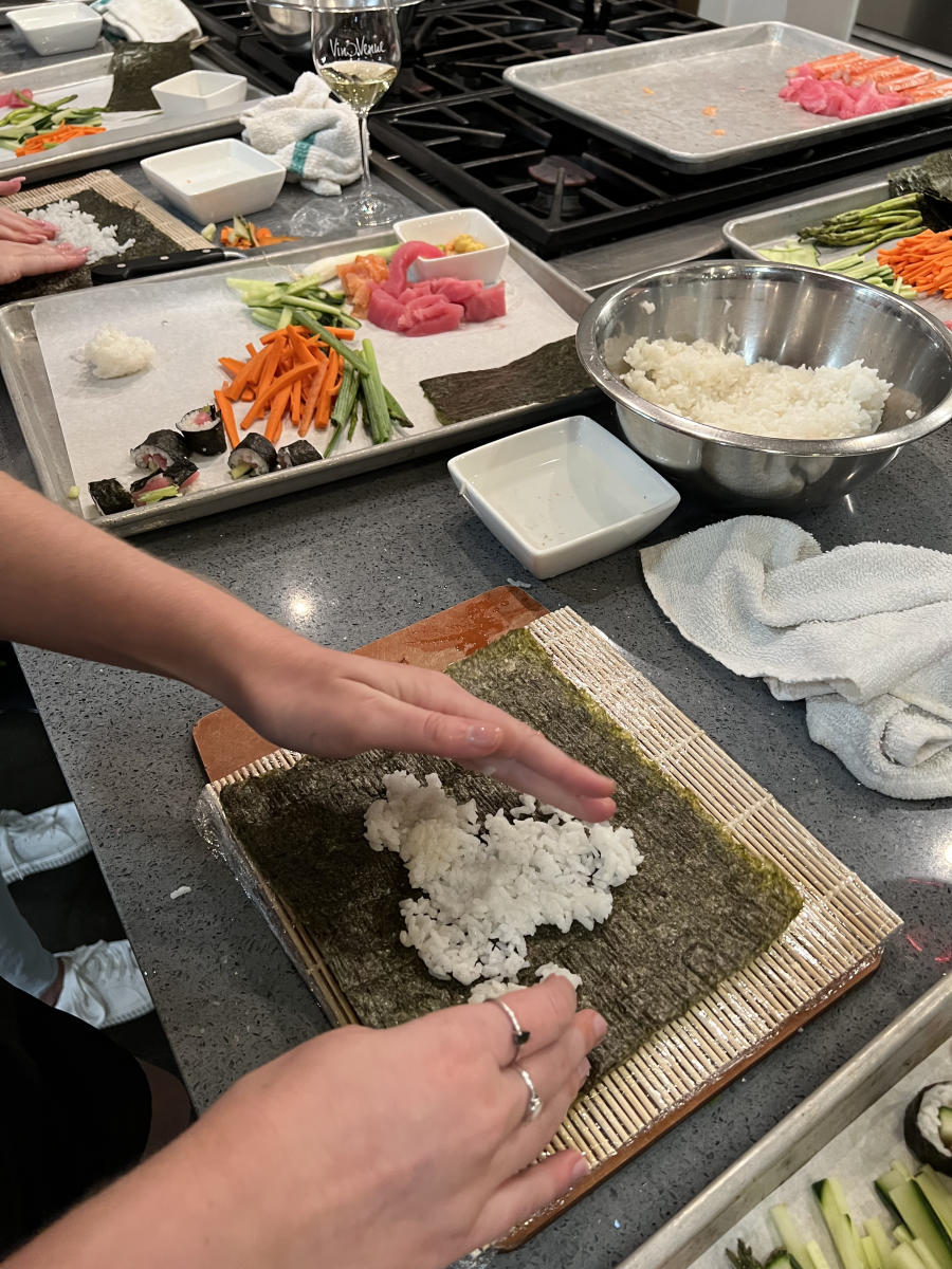 Vino Venue Cooking Class Sushi Roll