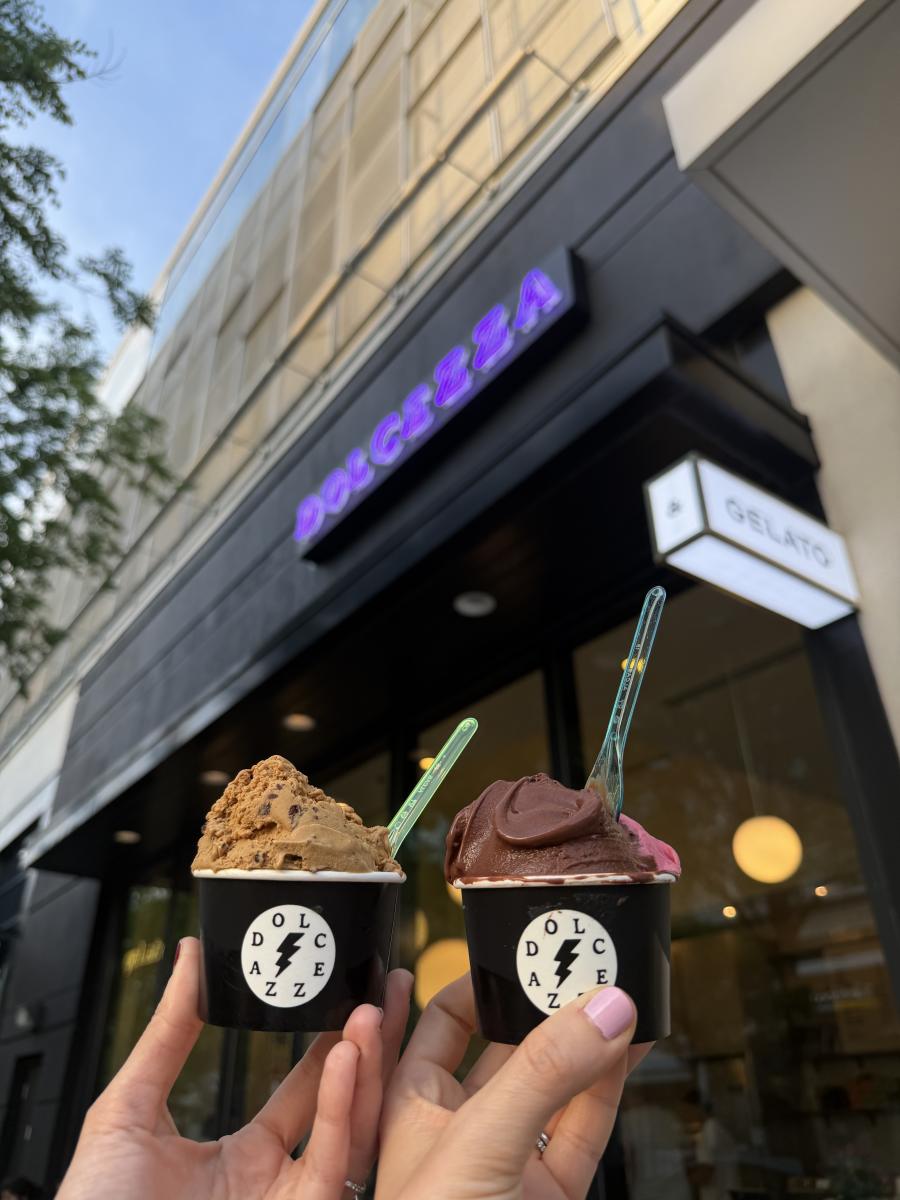 Two Dolcezza Ice Cream Cups at Mosaic District