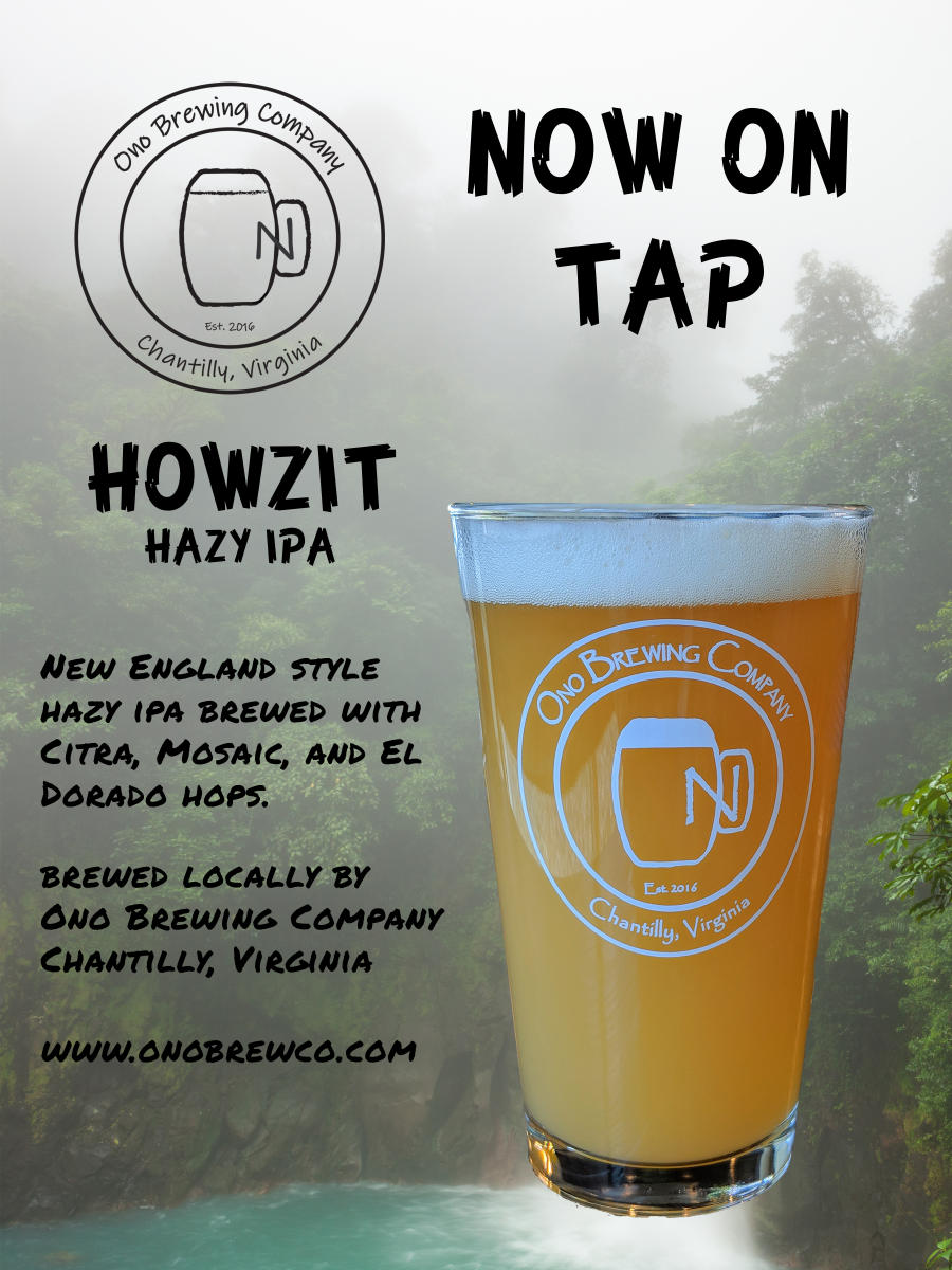 Ono Brewing Company's Howzit Hazy IPA