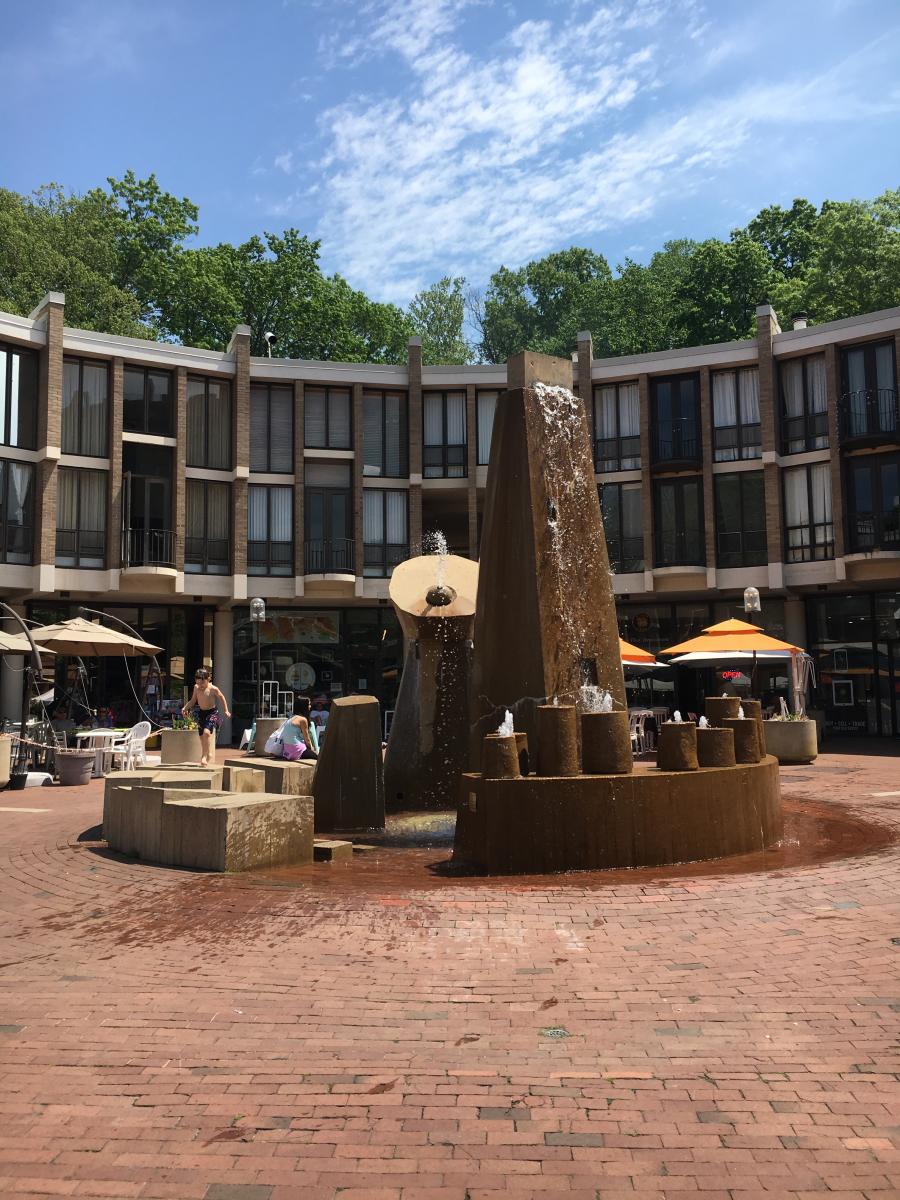 Reston public art - Lake Anne Village Center "Plaza Fountain"