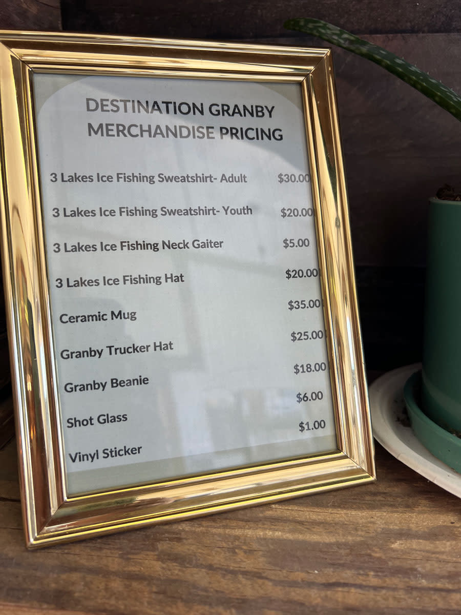 Granby Merchandise Pricing