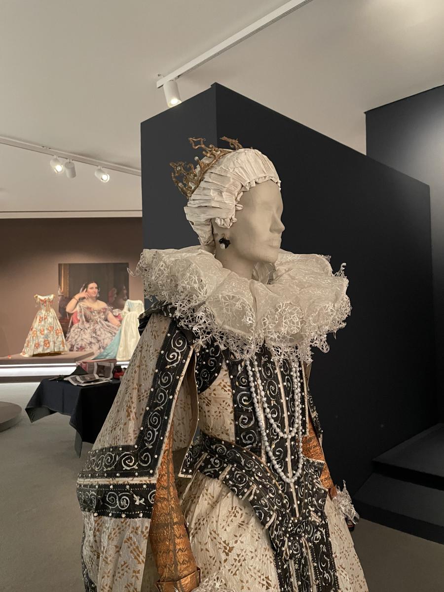 A paper dress at the Wichita Art Museum