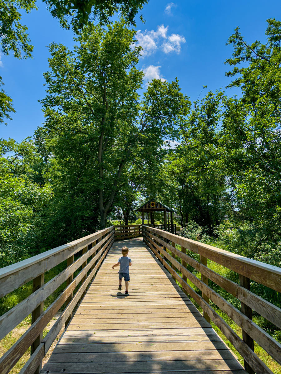 Little Boy on the Blue River Trail in Marysville