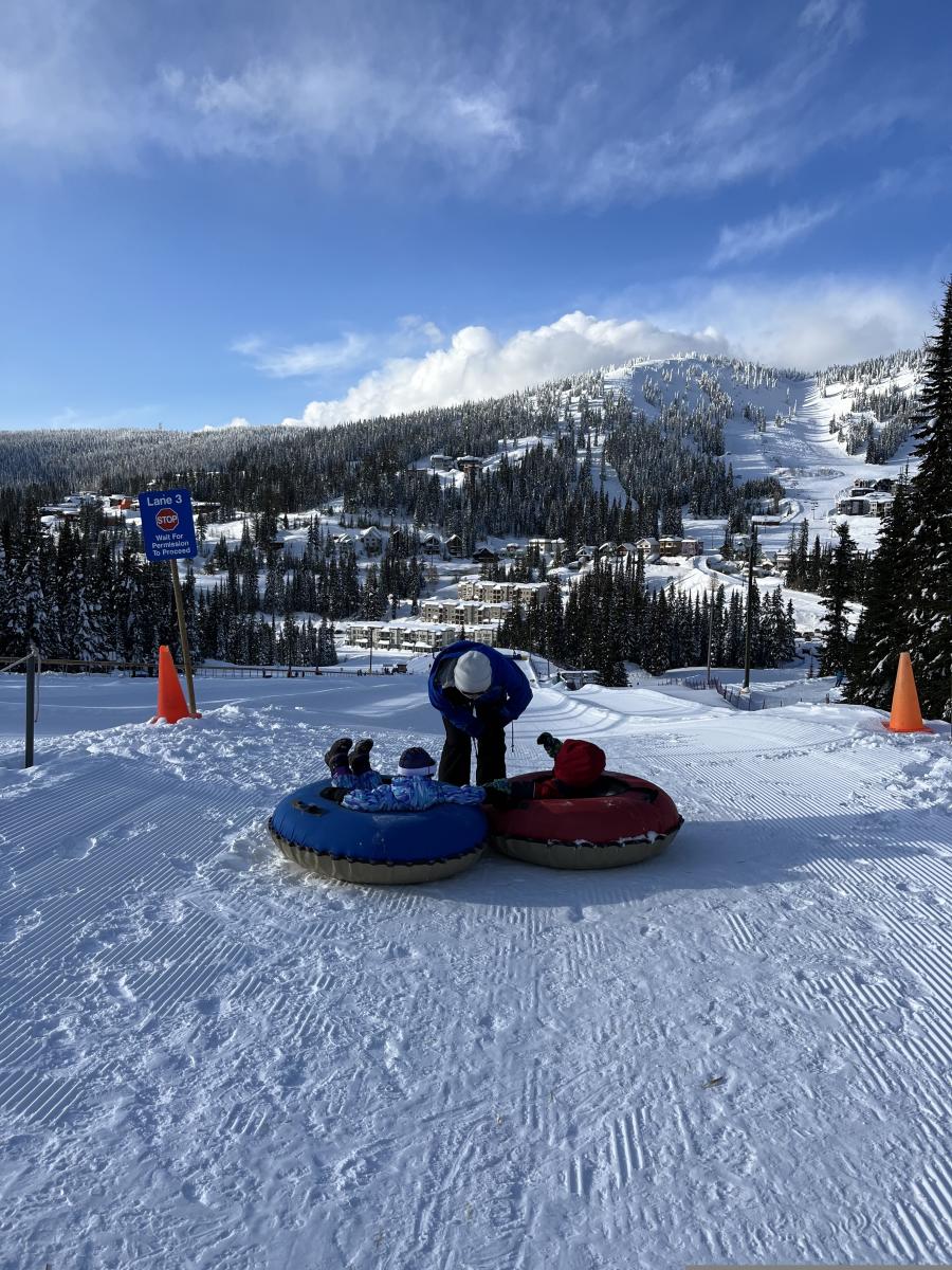 Tubing at SilverStar with Kids