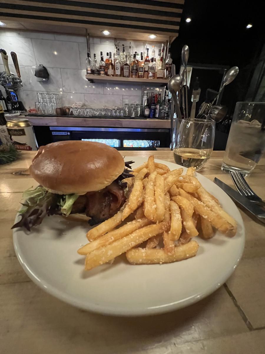 a sandwich and fries