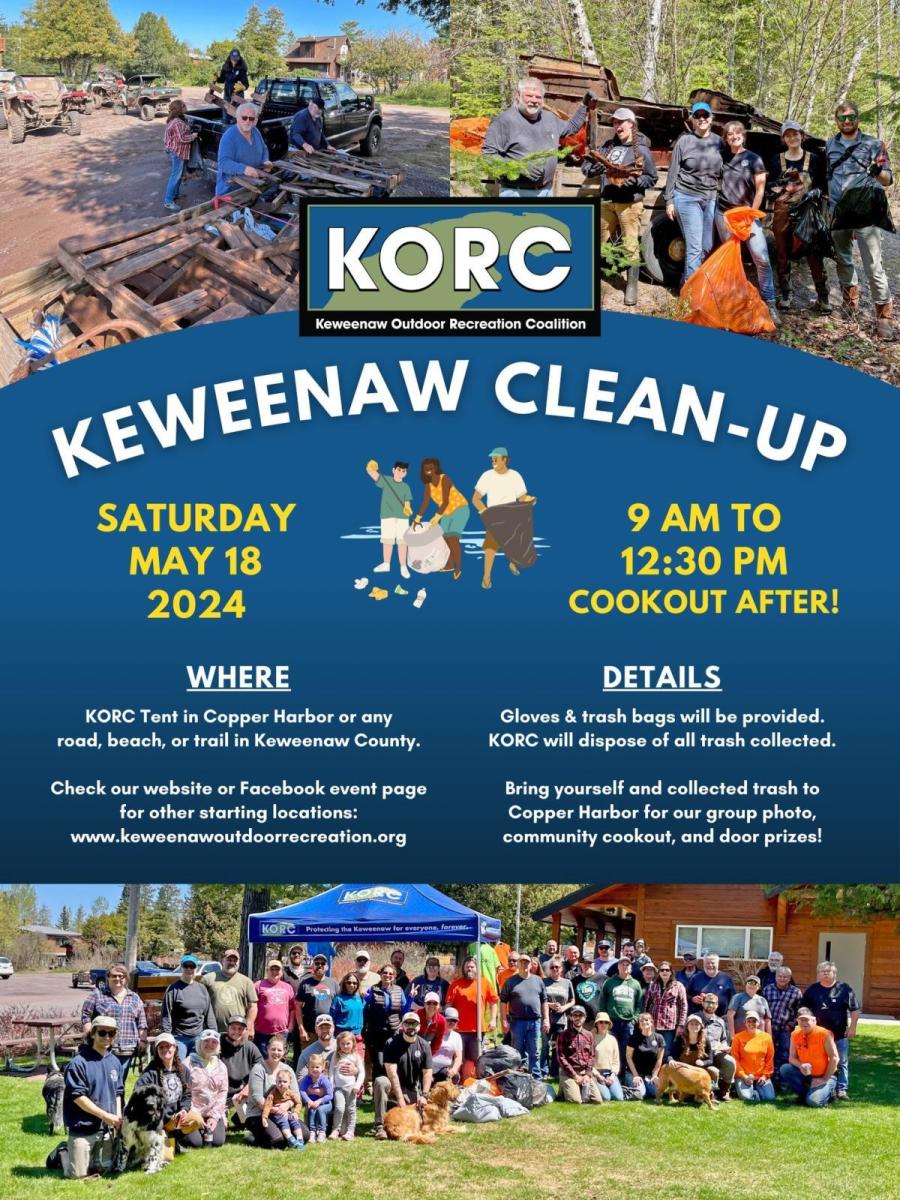 KORC Keweenaw Clean-Up 2024