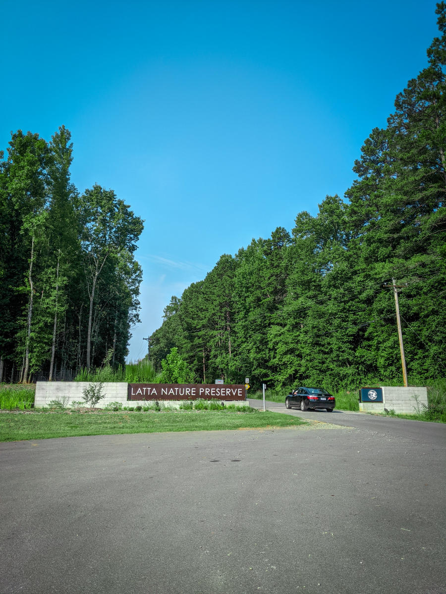 Latta Nature Preserve Entrance  Sign