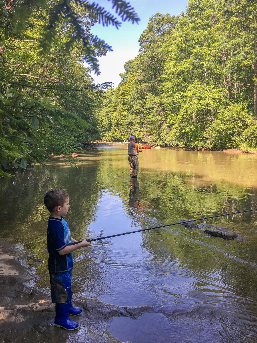 Family Fishing in the Laurel Highlands
