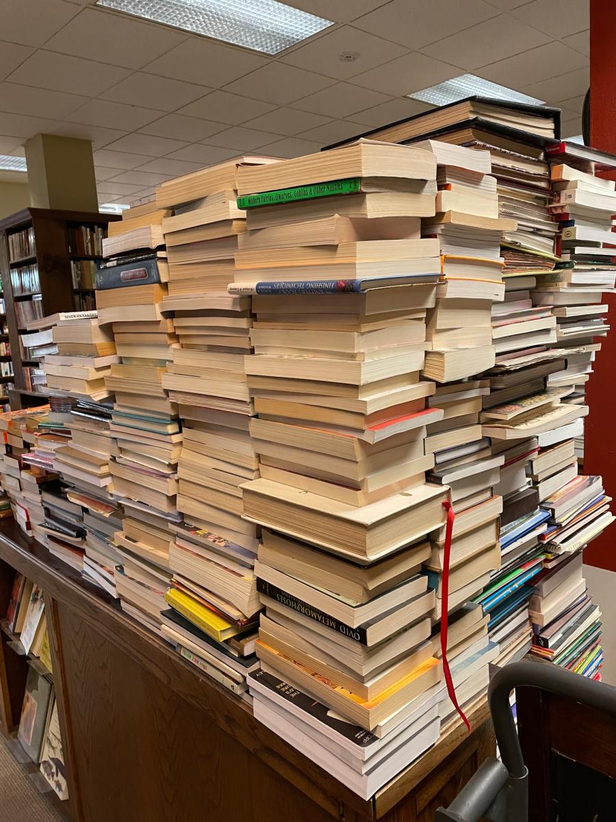 stack of books