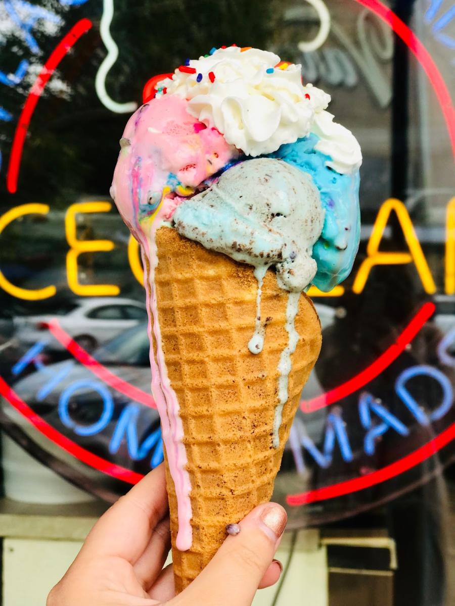 Sylas and Maddy's Homemade Ice Cream in Downtown Lawrence Kansas