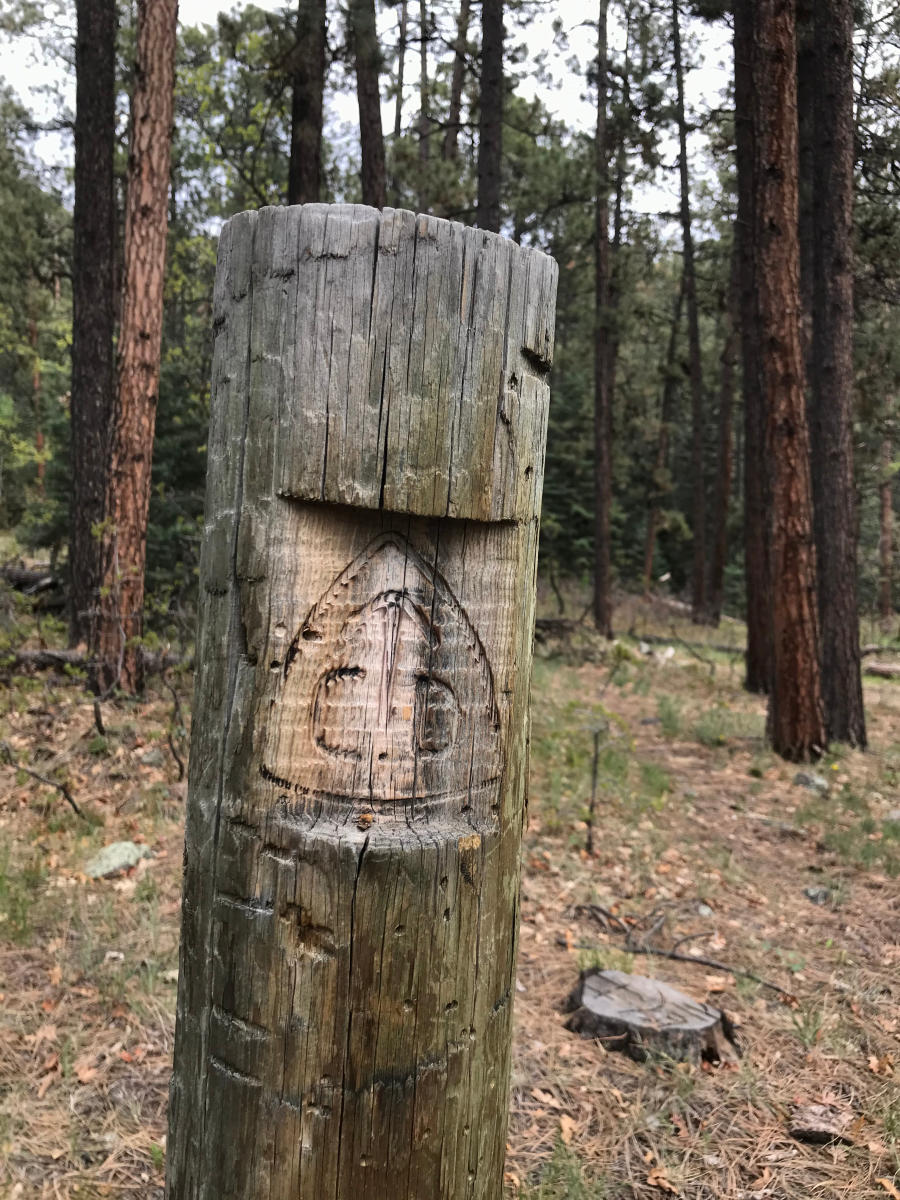 Continental Divide trail marker
