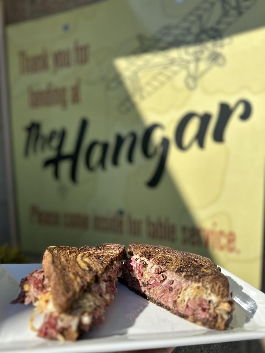 Reuben Sandwich at The Hangar
