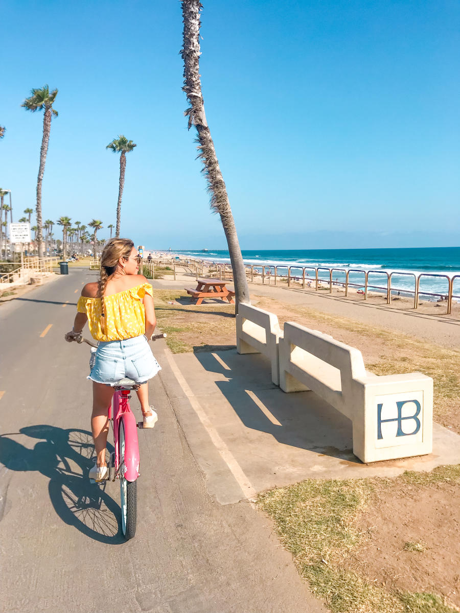 Biking in Huntington Beach