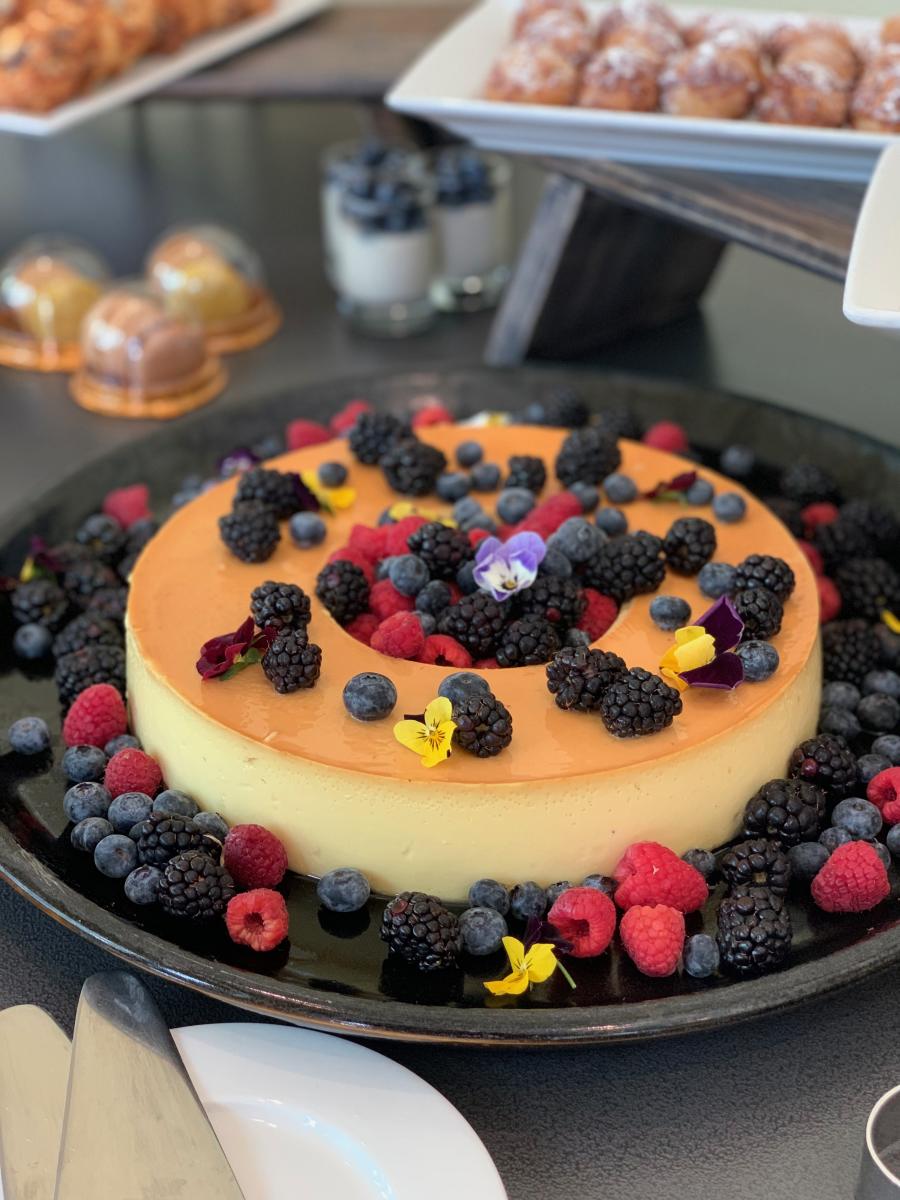 Hyatt Regency Huntington Beach Resort & Spa Mother's Day Brunch. Image of a fruit cake