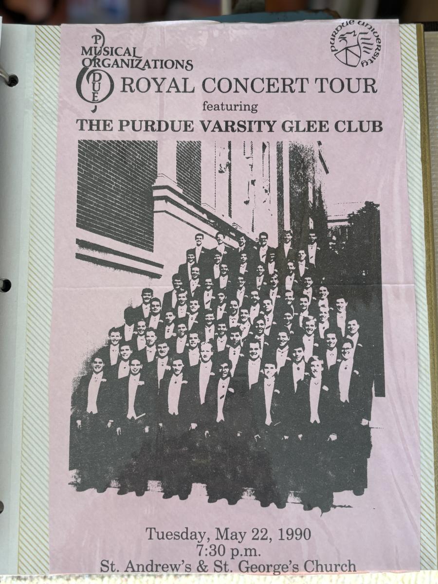 Purdue Varsity Glee Club 1990