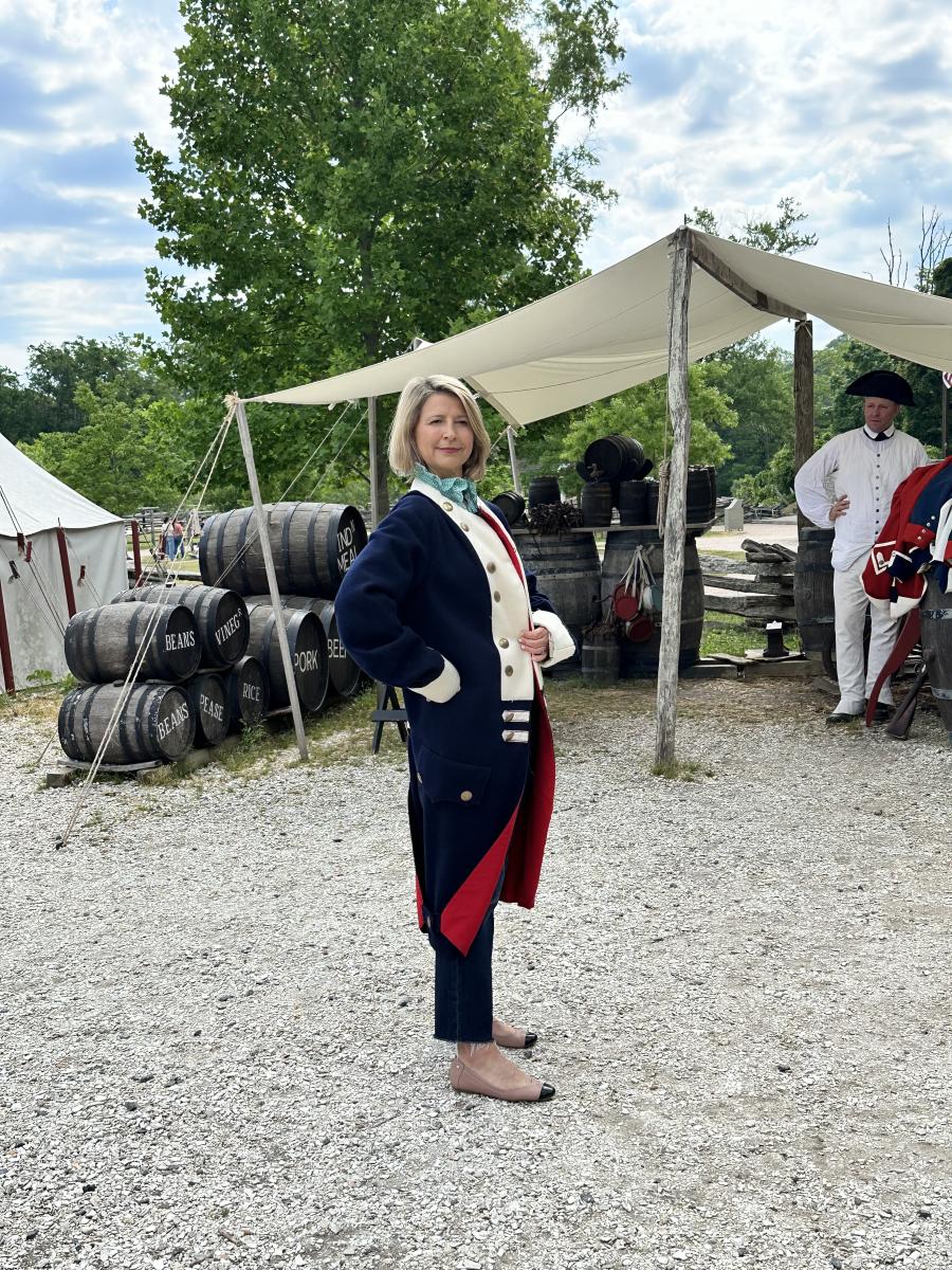 Samantha Brown in Costume