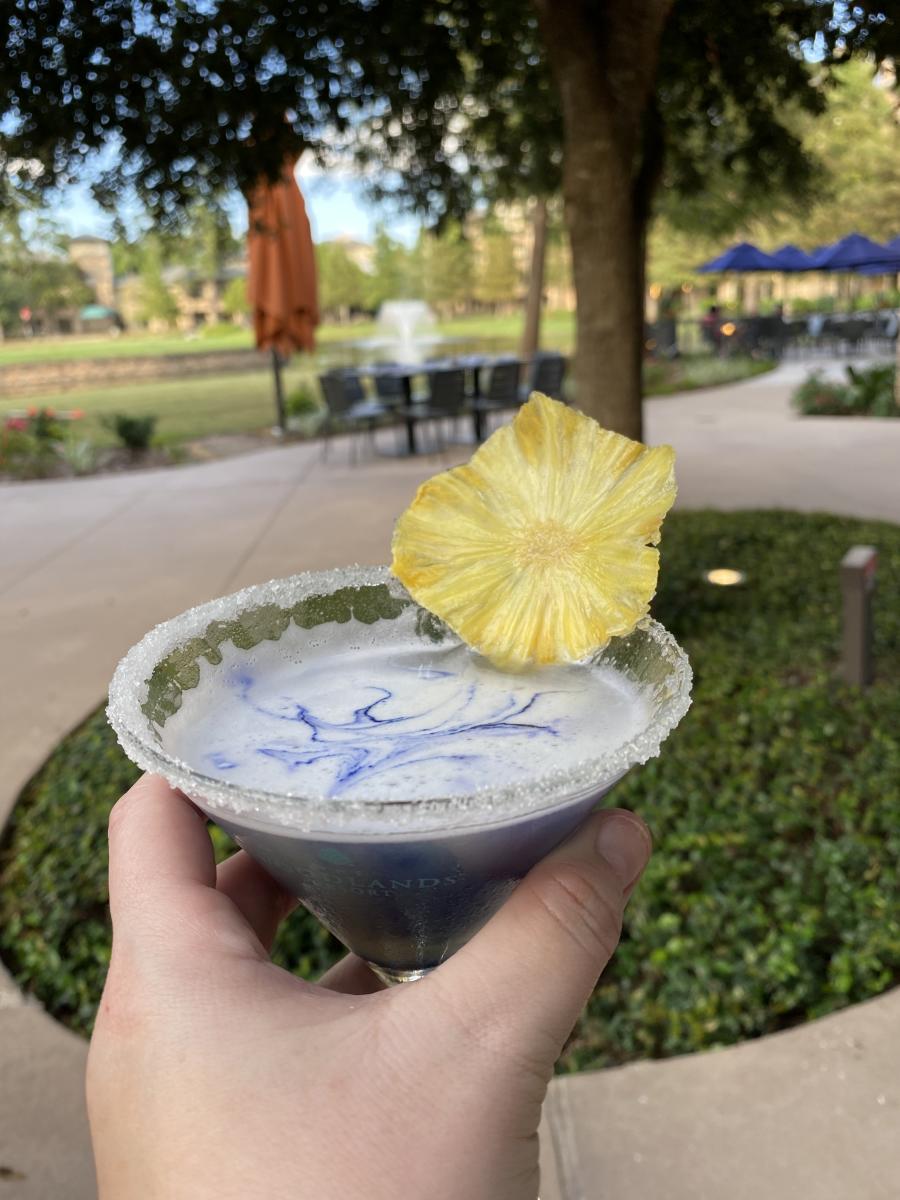 Pineapple Lavender Martini at Back Table's Patio