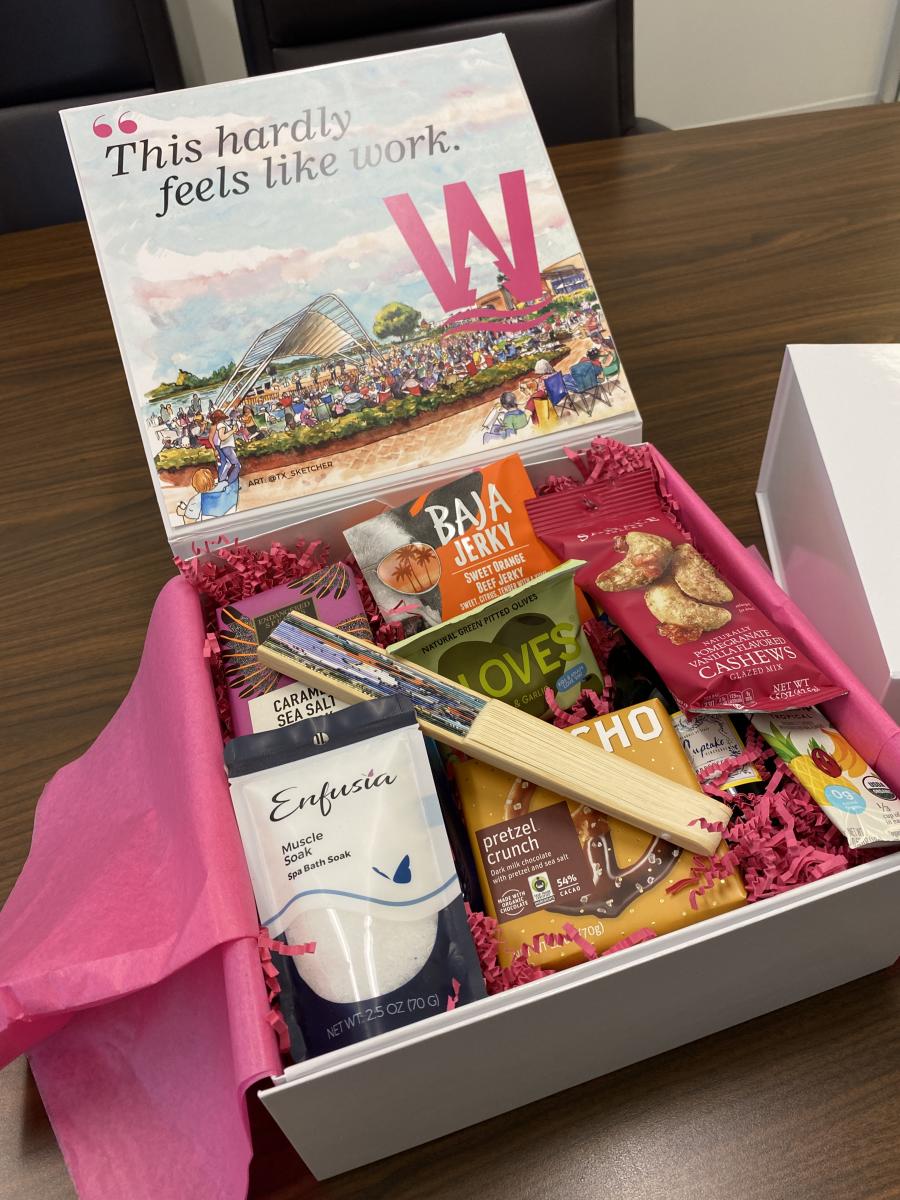Welcome Box from Visit The Woodlands