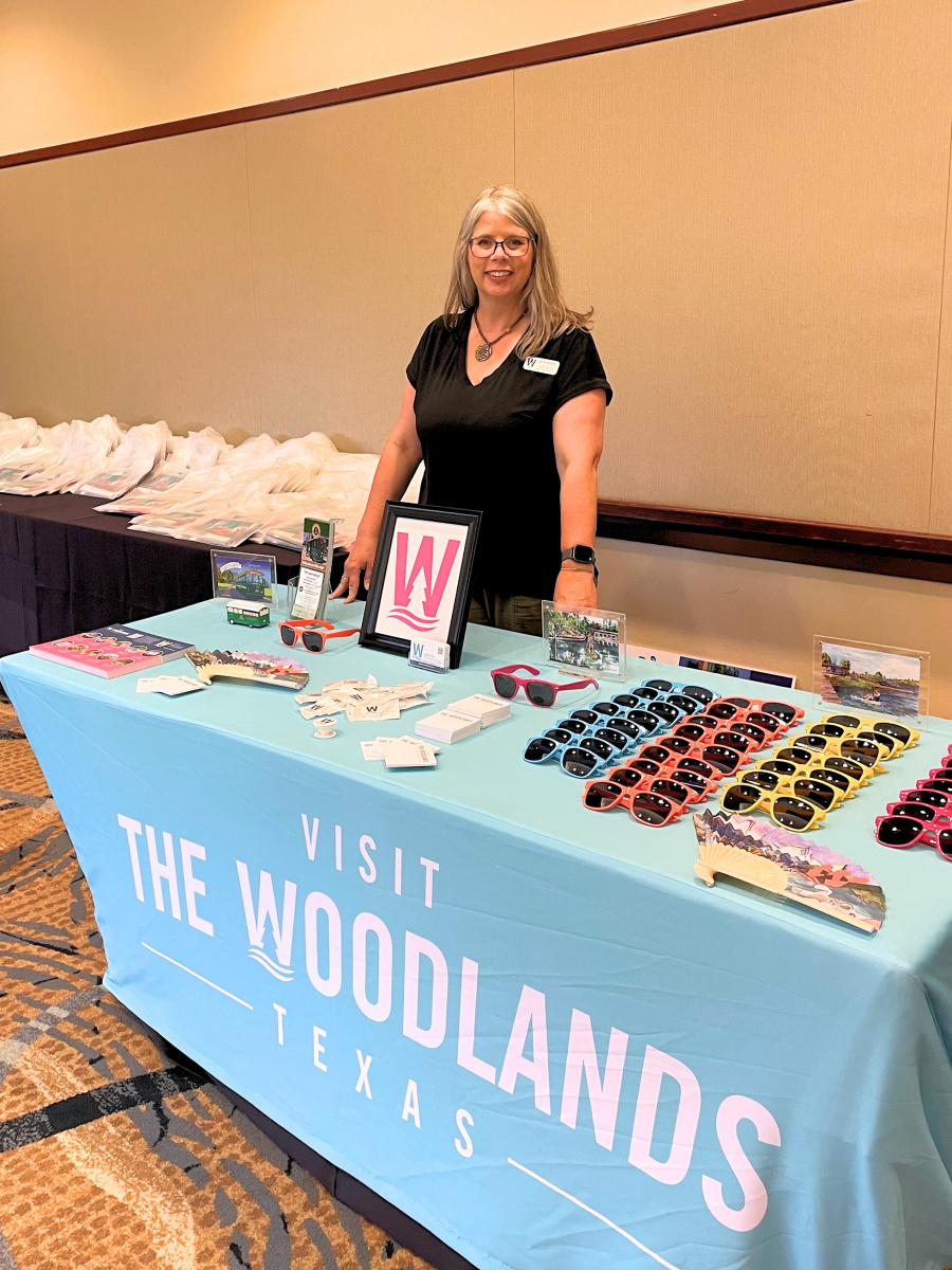 Visit The Woodlands Welcome Booth with Julie Quinn in The Woodlands, Texas