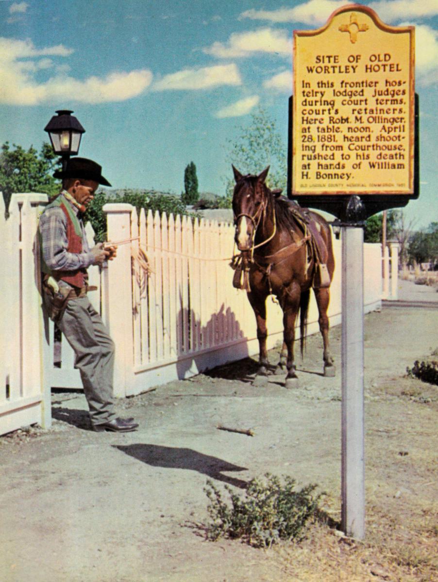 Actor John Thomas pauses outside the Wortley Hotel