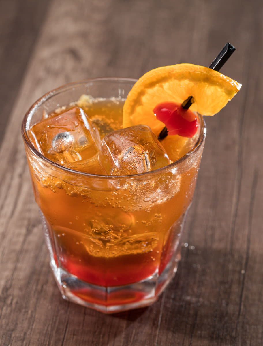 Blood Orange Bourbon Cider cocktail by Glory Days Grill