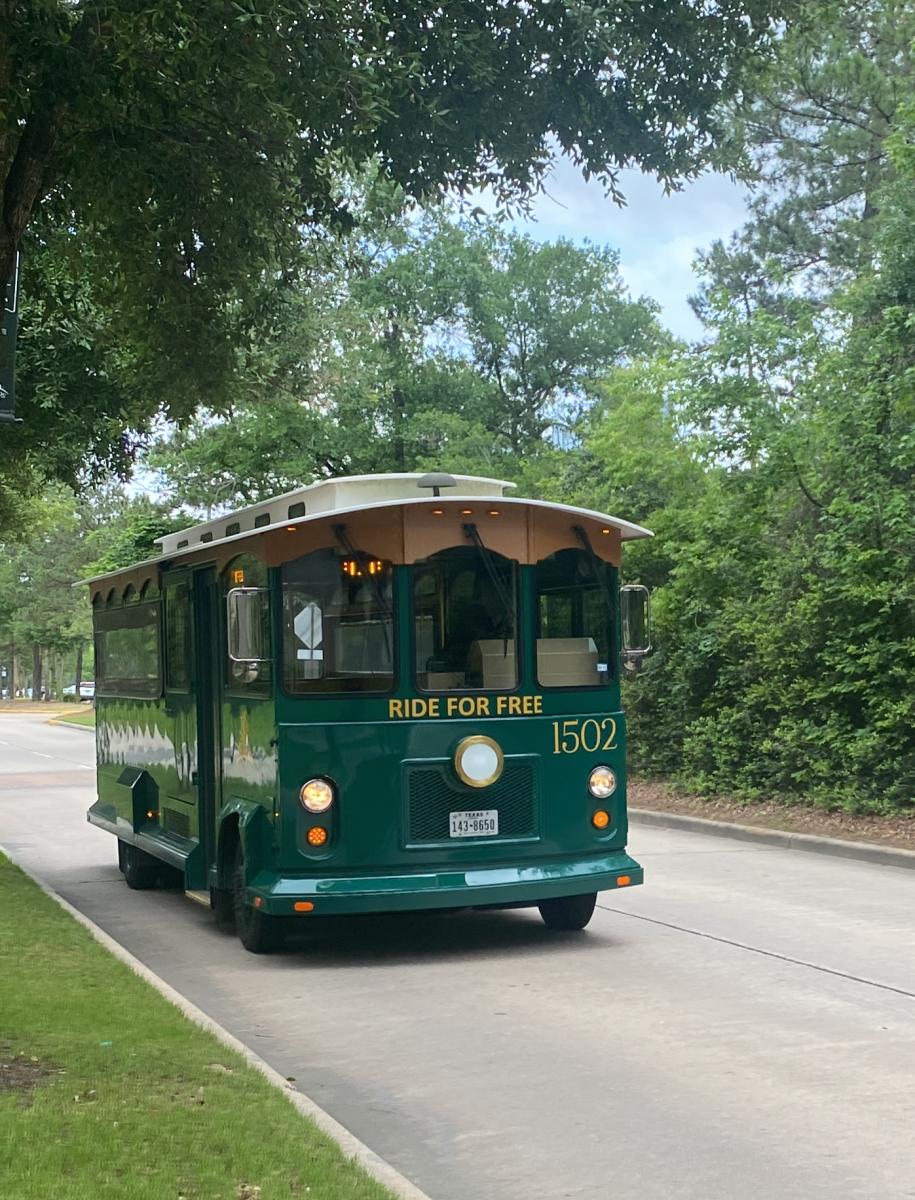 Town Center Trolley in The Woodlands, Texas