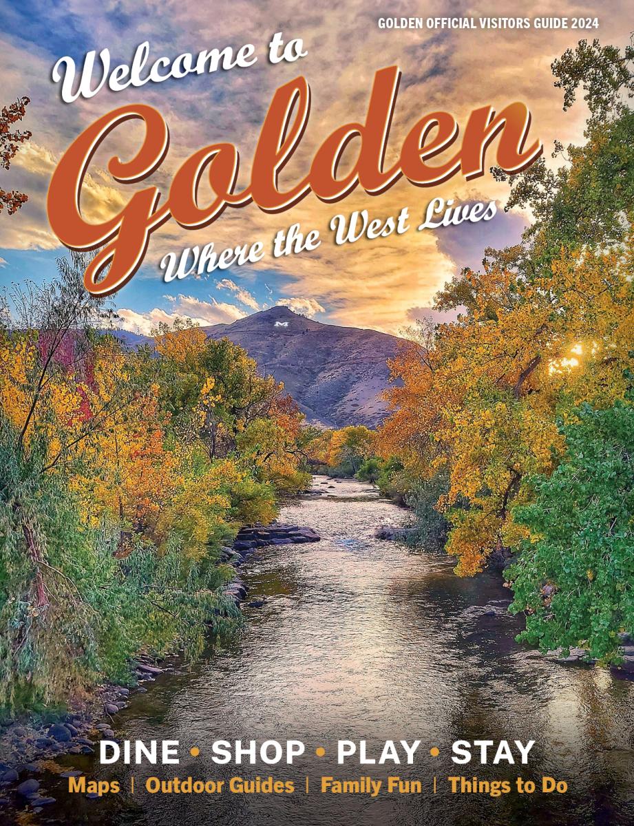 Cover Page of the 2024 Golden Official Visitors Guide
