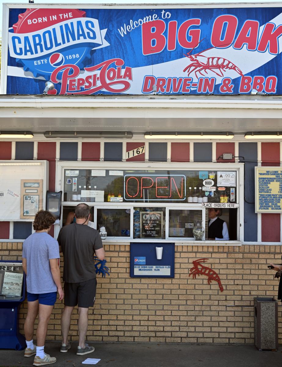 People Ordering at the Big Oak Drive-In