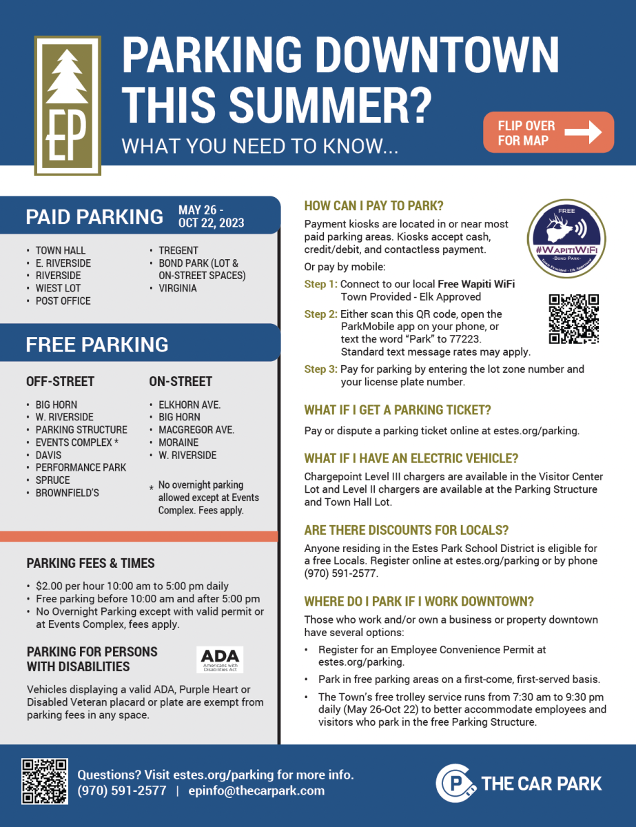 need to know parking info 2023