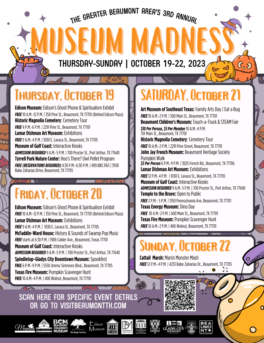 Museum madness flyer 2023