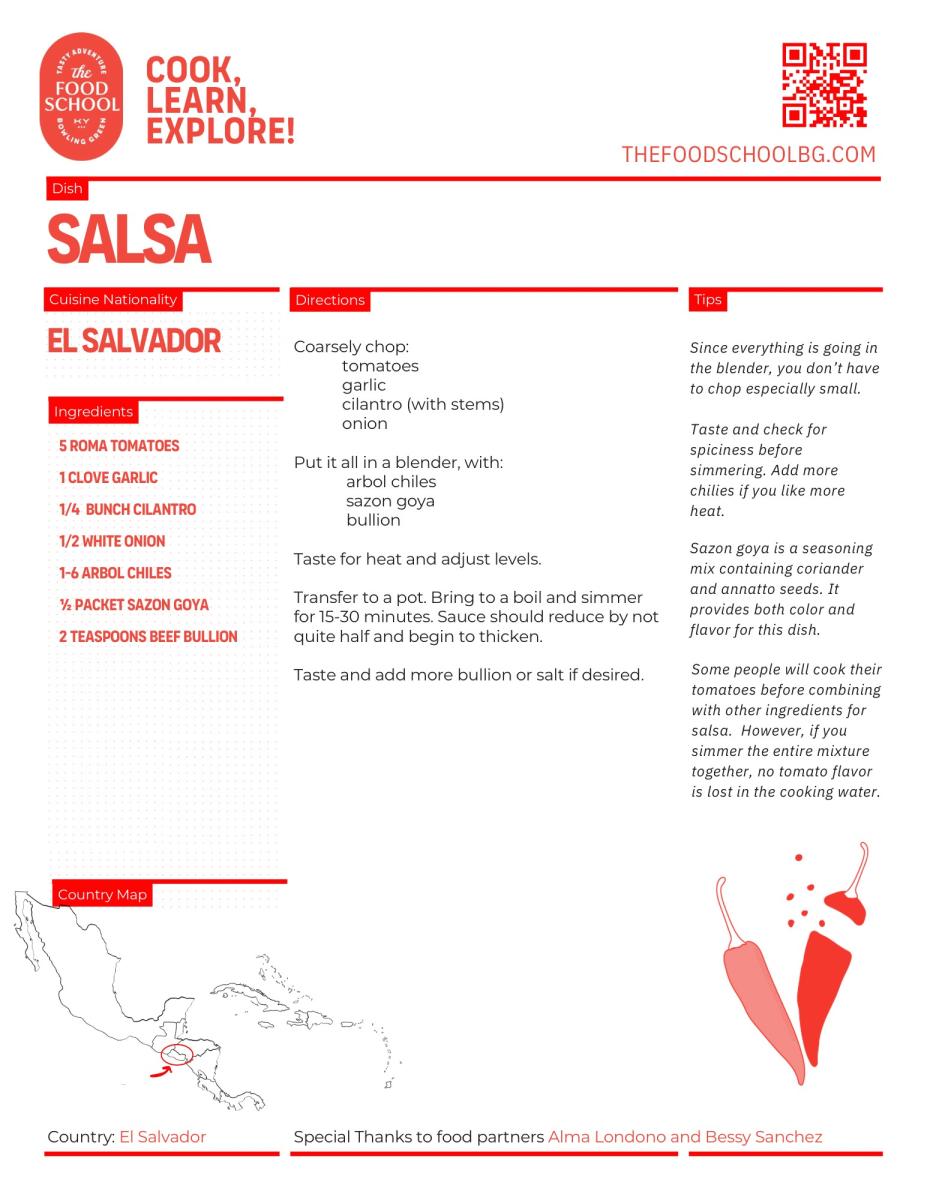 Salsa Recipe from The Food School